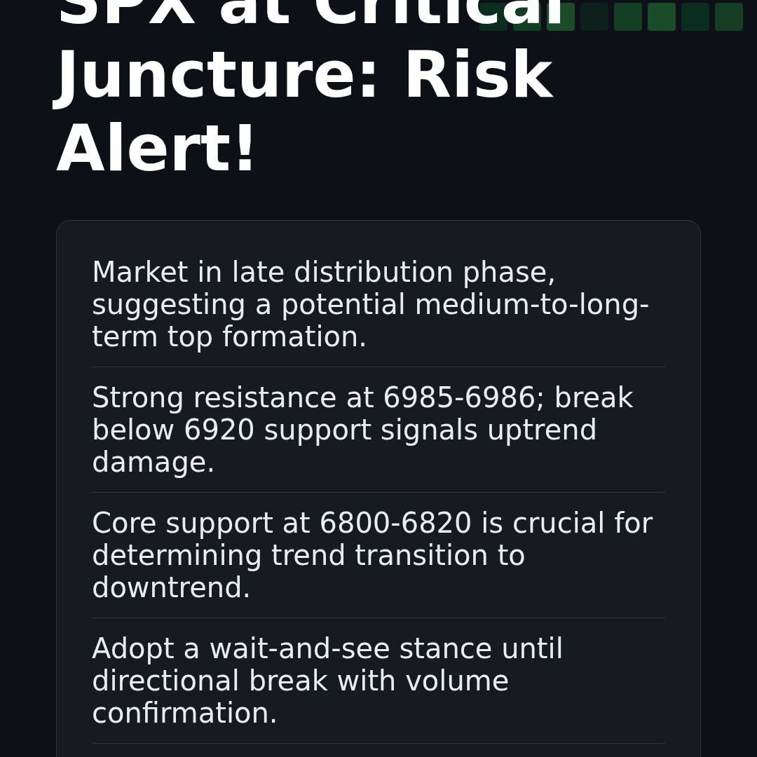 20260113 .SPX Market Data Review Report (Based on Wyckoff Volume-Price Perspective)