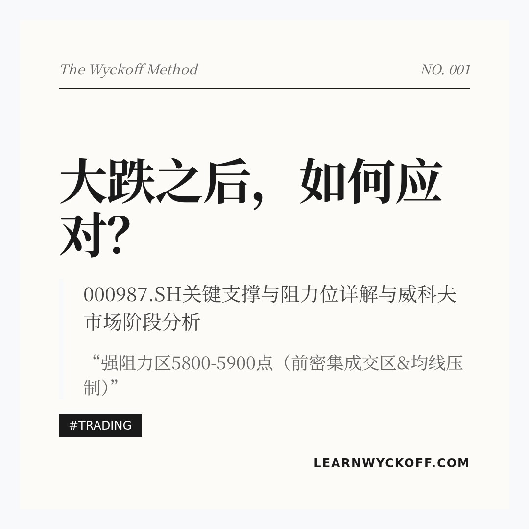 20260223 000987.SH 行情数据复盘报告（基于威科夫量价视角）
