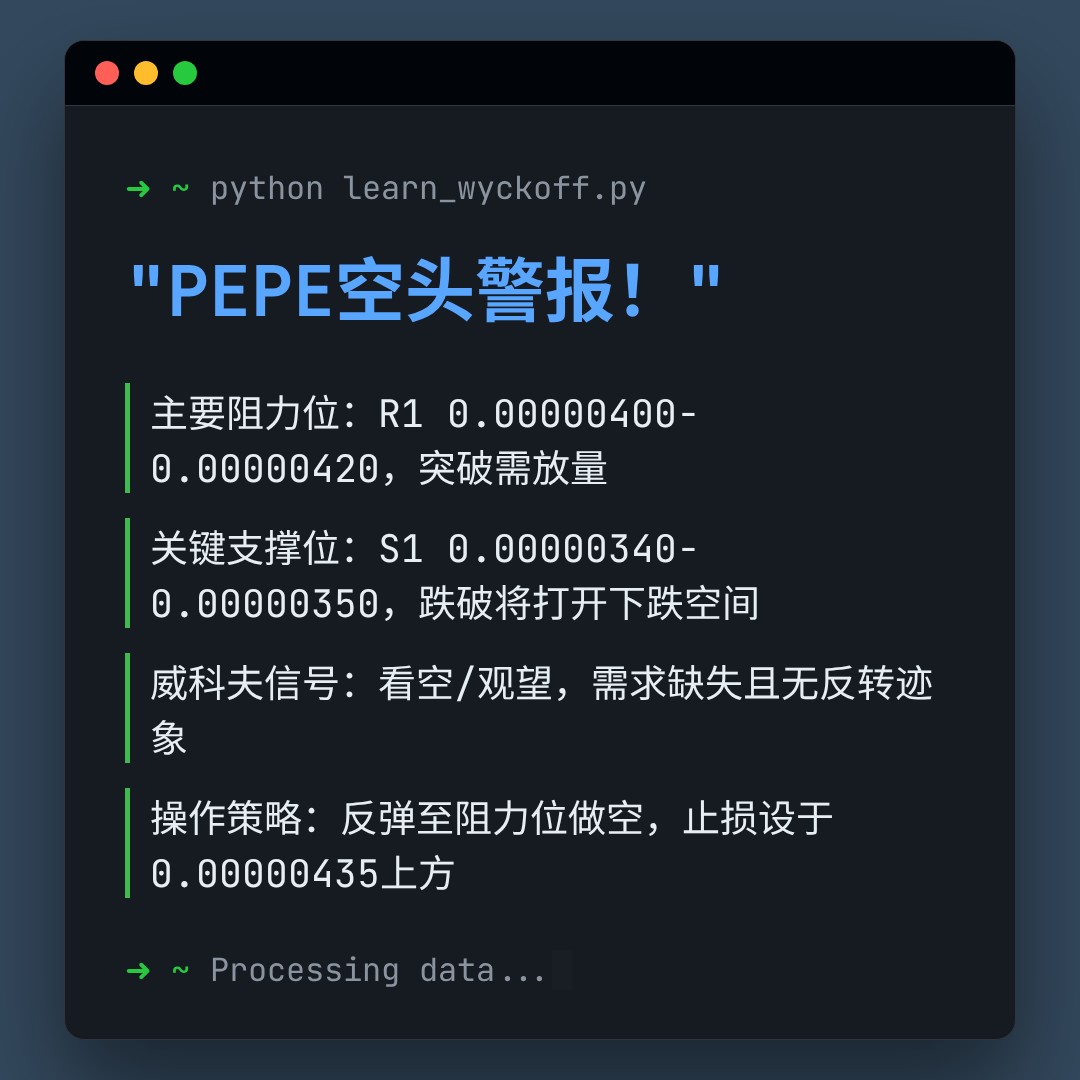 20260209 PEPEUSDT 行情数据复盘报告（基于威科夫量价视角）