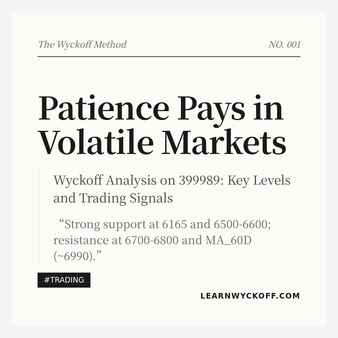 20260407 399989 Market Data Review Report (Based on Wyckoff Volume-Price Perspective)