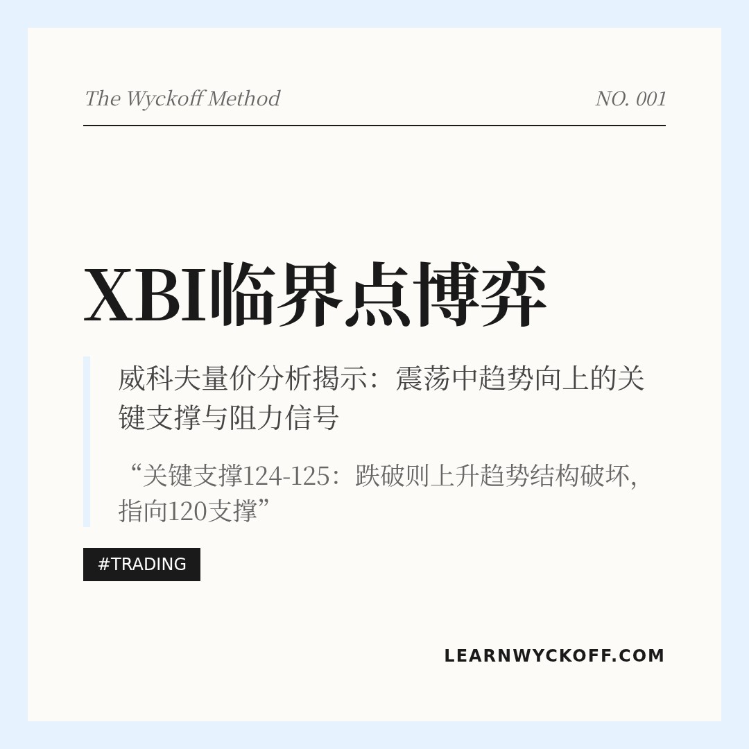 20260223 XBI 行情数据复盘报告（基于威科夫量价视角）
