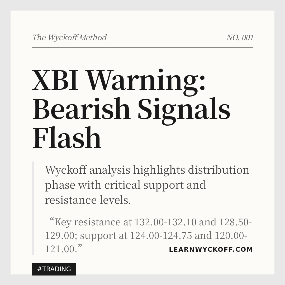 20260202 XBI Market Data Review Report (Based on Wyckoff Volume-Price Perspective)