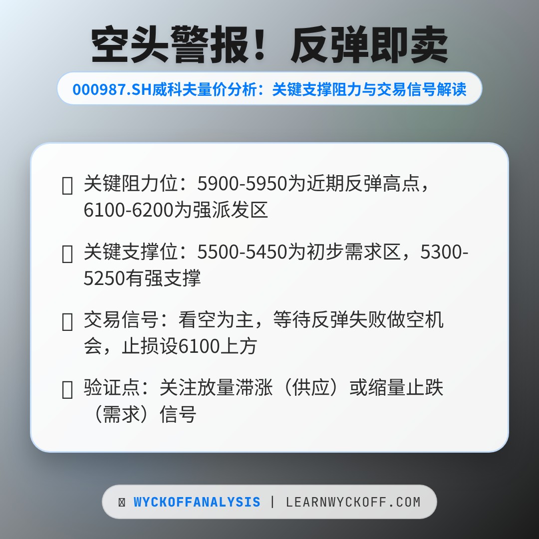 20260217 000987.SH 行情数据复盘报告（基于威科夫量价视角）