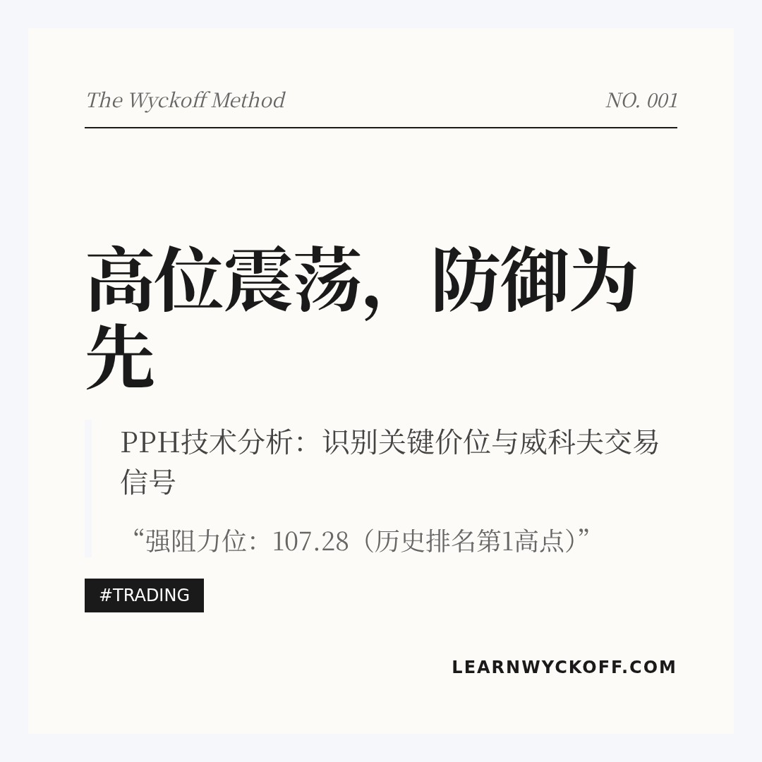 20260116 PPH 行情数据复盘报告（基于威科夫量价视角）