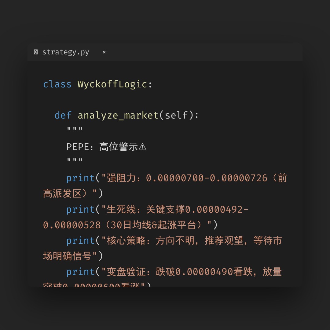 20260126 PEPEUSDT 行情数据复盘报告（基于威科夫量价视角）