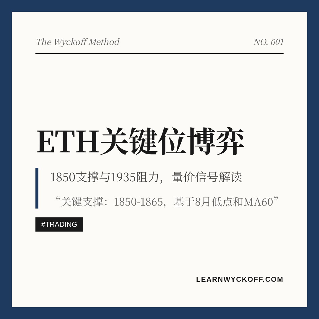 20260811 ETHUSDT 行情数据复盘报告（基于威科夫量价视角）