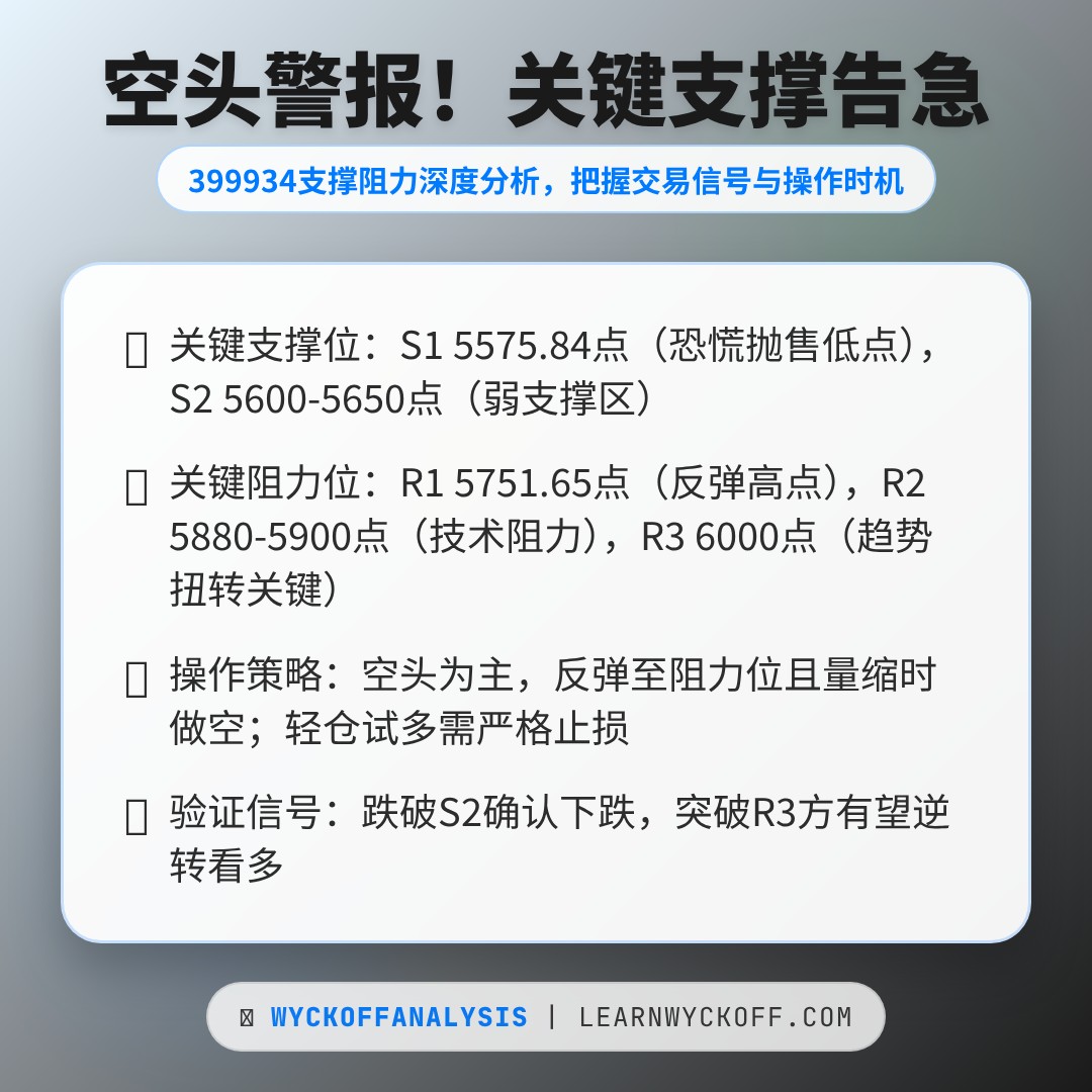 20260403 399934 行情数据复盘报告（基于威科夫量价视角）