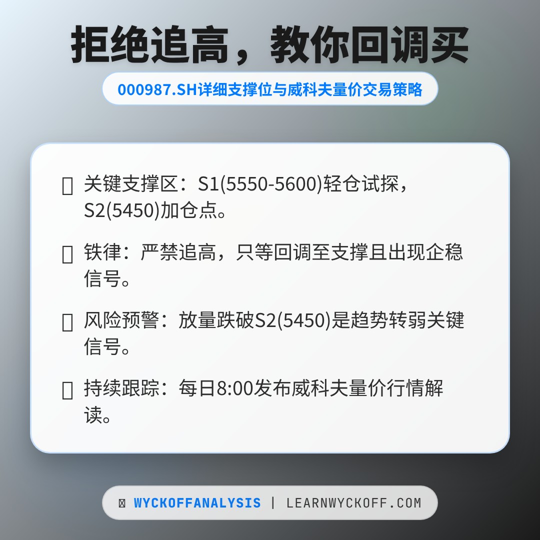 20260122 000987.SH 行情数据复盘报告（基于威科夫量价视角）
