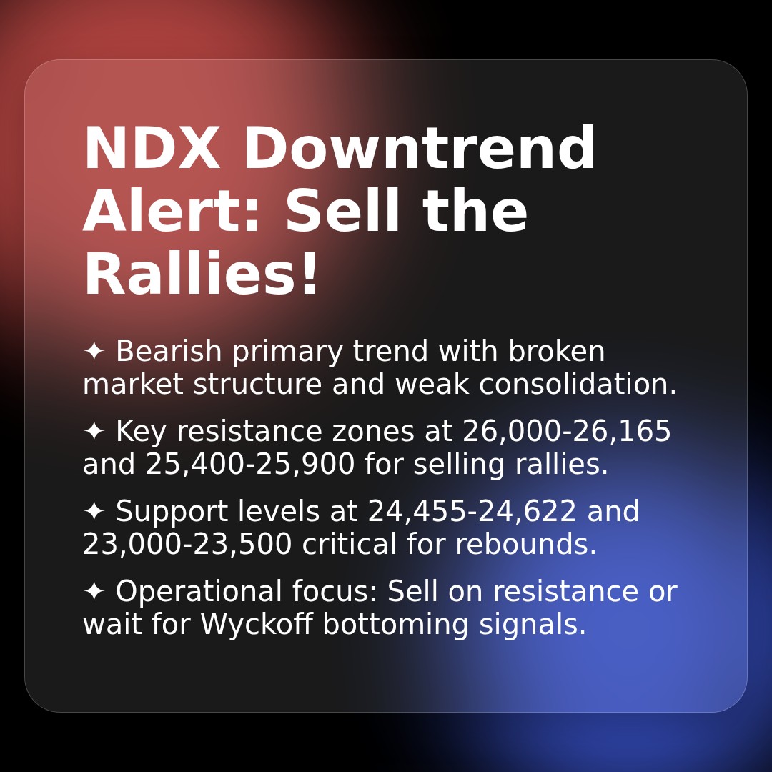 20260219 NDX Market Data Review Report (Based on Wyckoff Volume-Price Perspective)