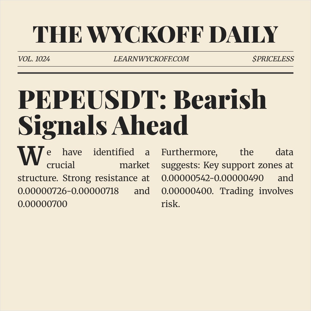 20260108 PEPEUSDT Market Data Review Report (Based on Wyckoff Volume-Price Perspective)
