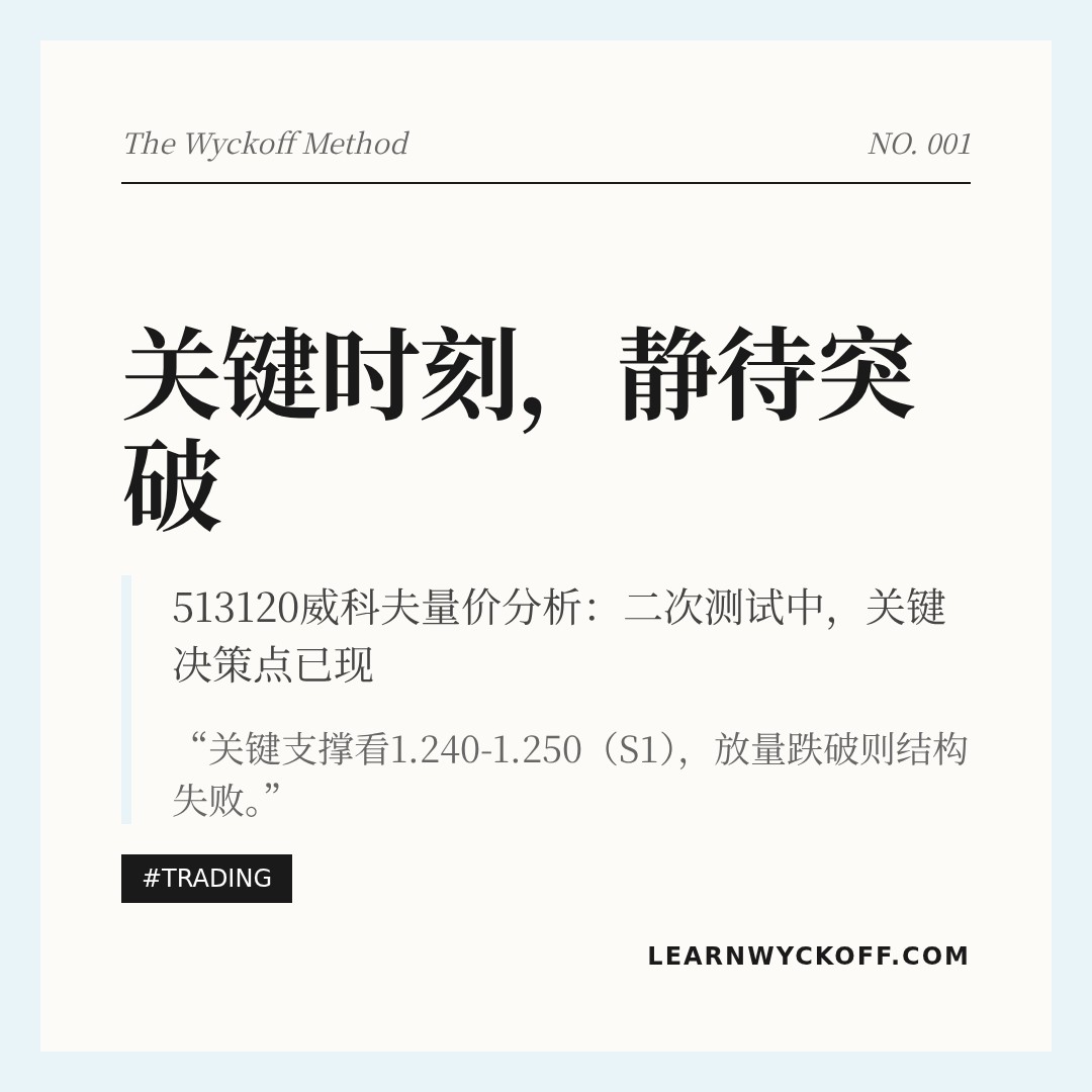 20260413 513120 行情数据复盘报告（基于威科夫量价视角）