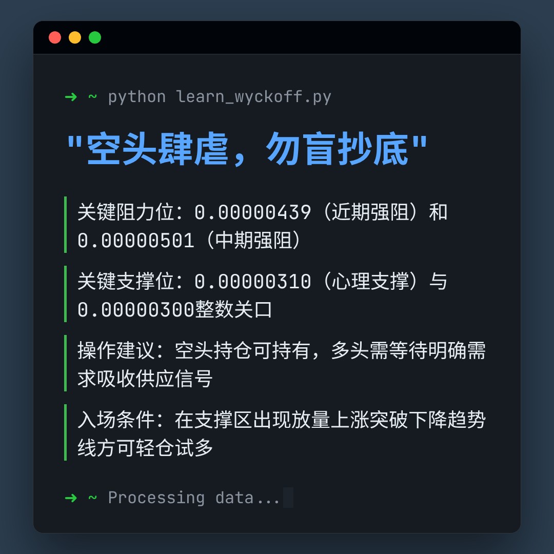 20260307 PEPEUSDT 行情数据复盘报告（基于威科夫量价视角）