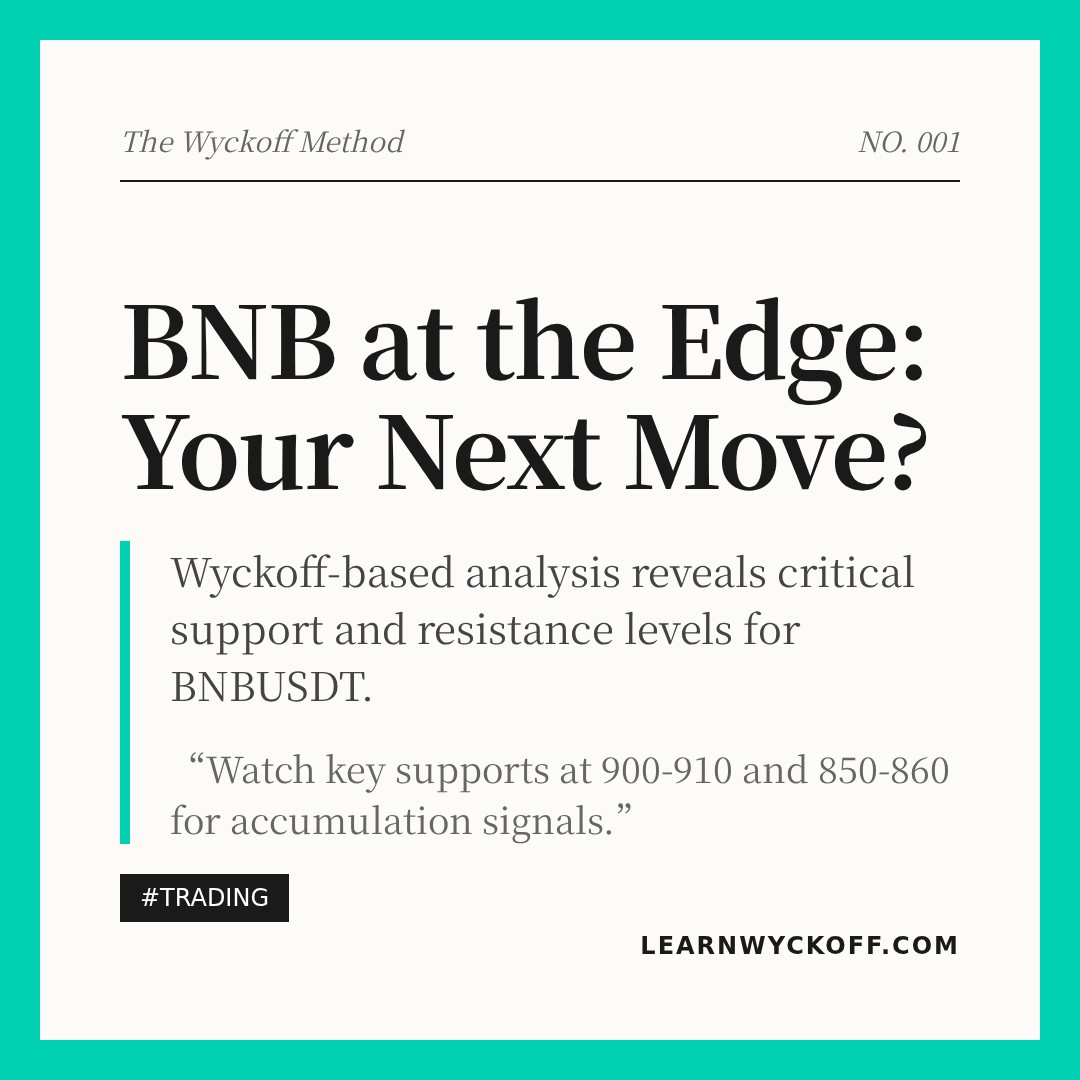 20260119 BNBUSDT Market Data Review Report (Based on Wyckoff Volume-Price Perspective)