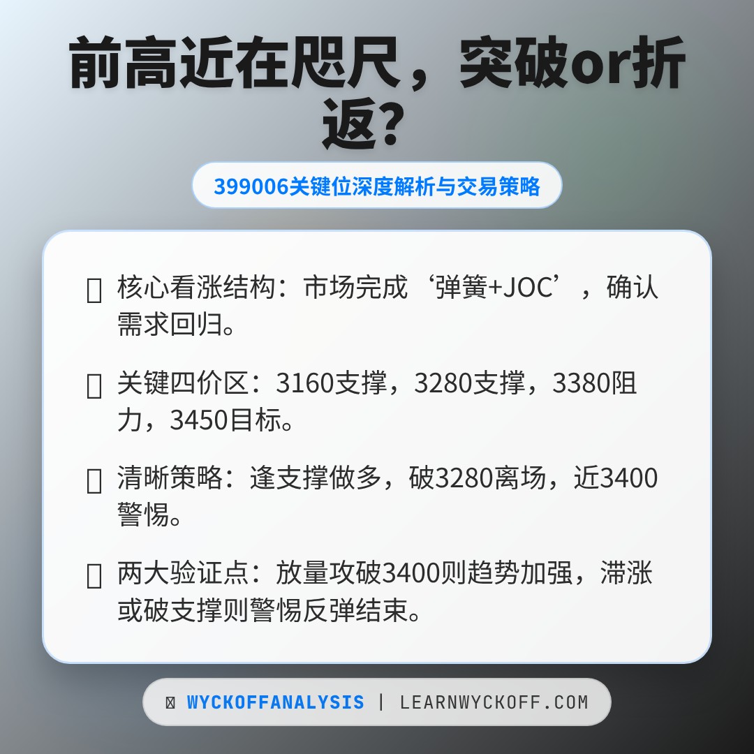 20260316 399006 行情数据复盘报告（基于威科夫量价视角）