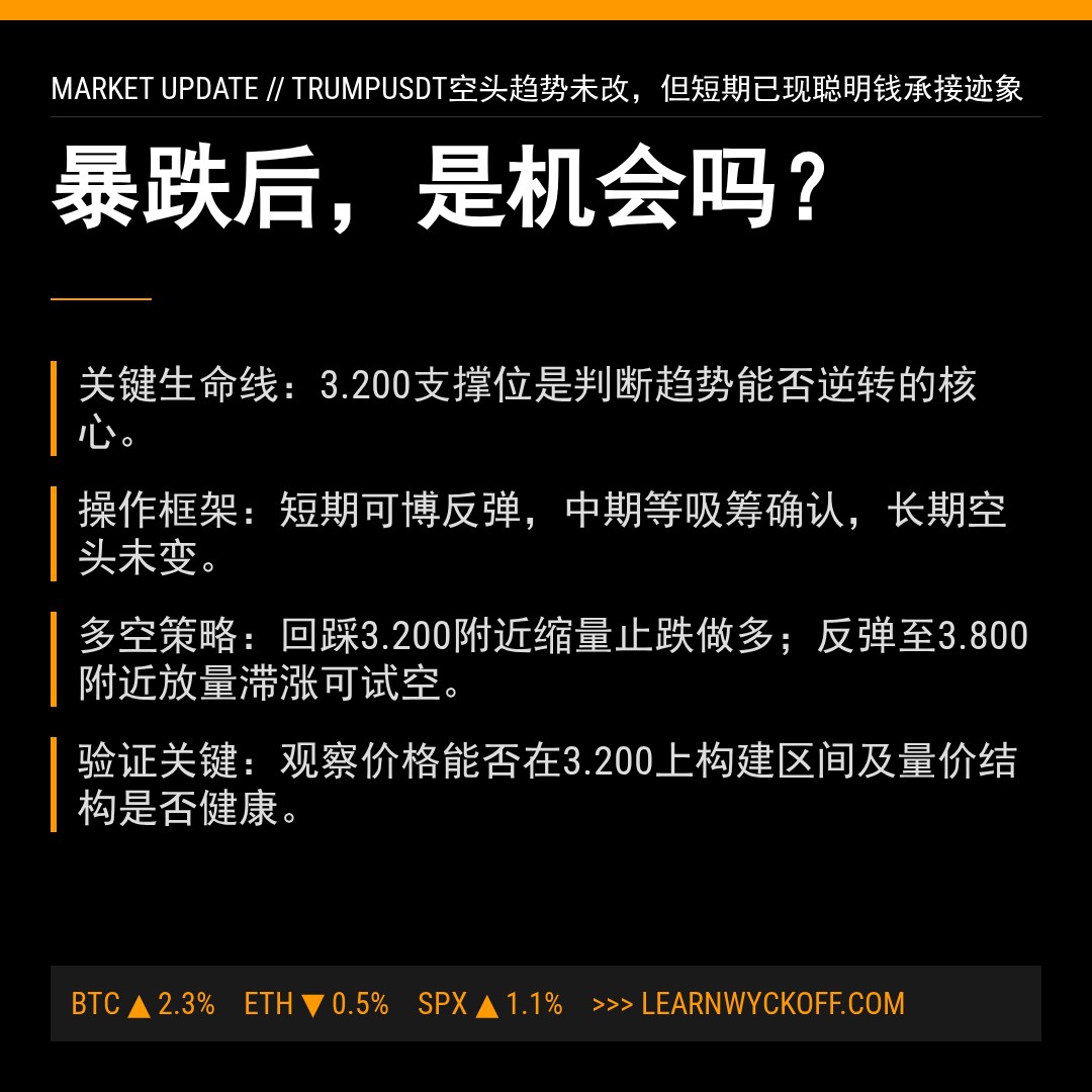 20260212 TRUMPUSDT 行情数据复盘报告（基于威科夫量价视角）