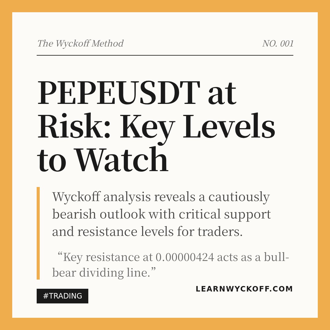 20260305 PEPEUSDT Market Data Review Report (Based on Wyckoff Volume-Price Perspective)