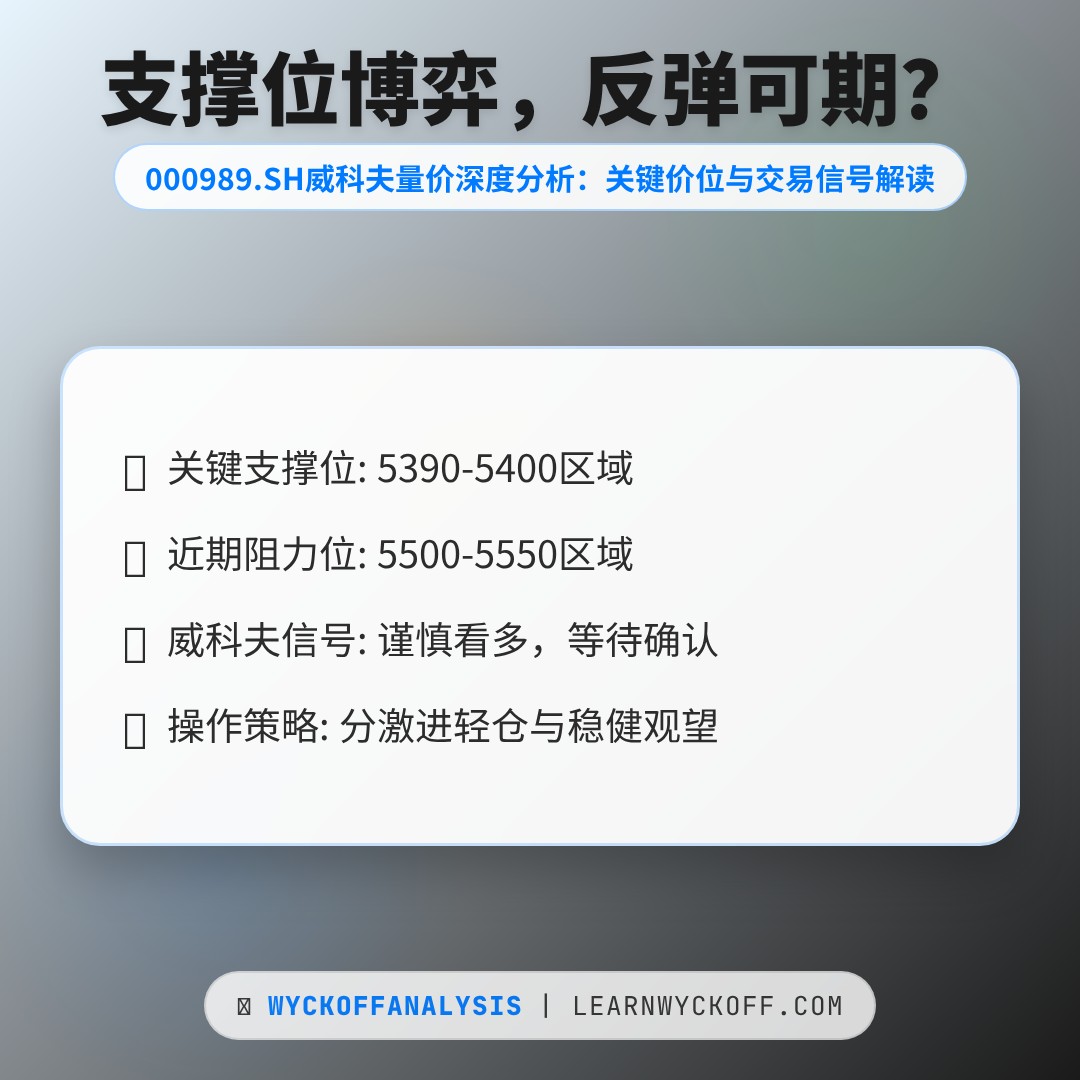 20260216 000989.SH 行情数据复盘报告（基于威科夫量价视角）