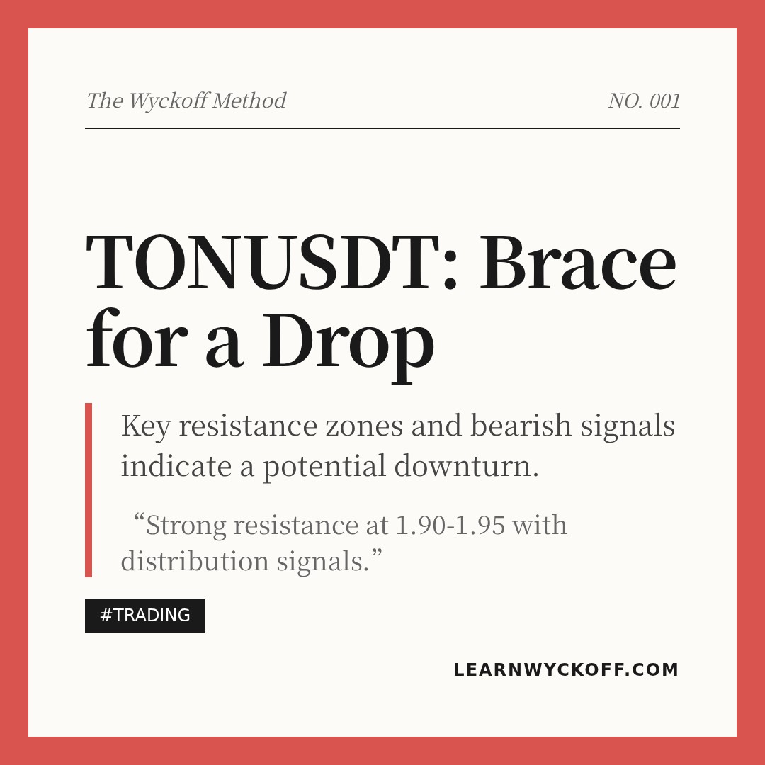 20260107 TONUSDT Market Data Review Report (Based on Wyckoff Volume-Price Perspective)