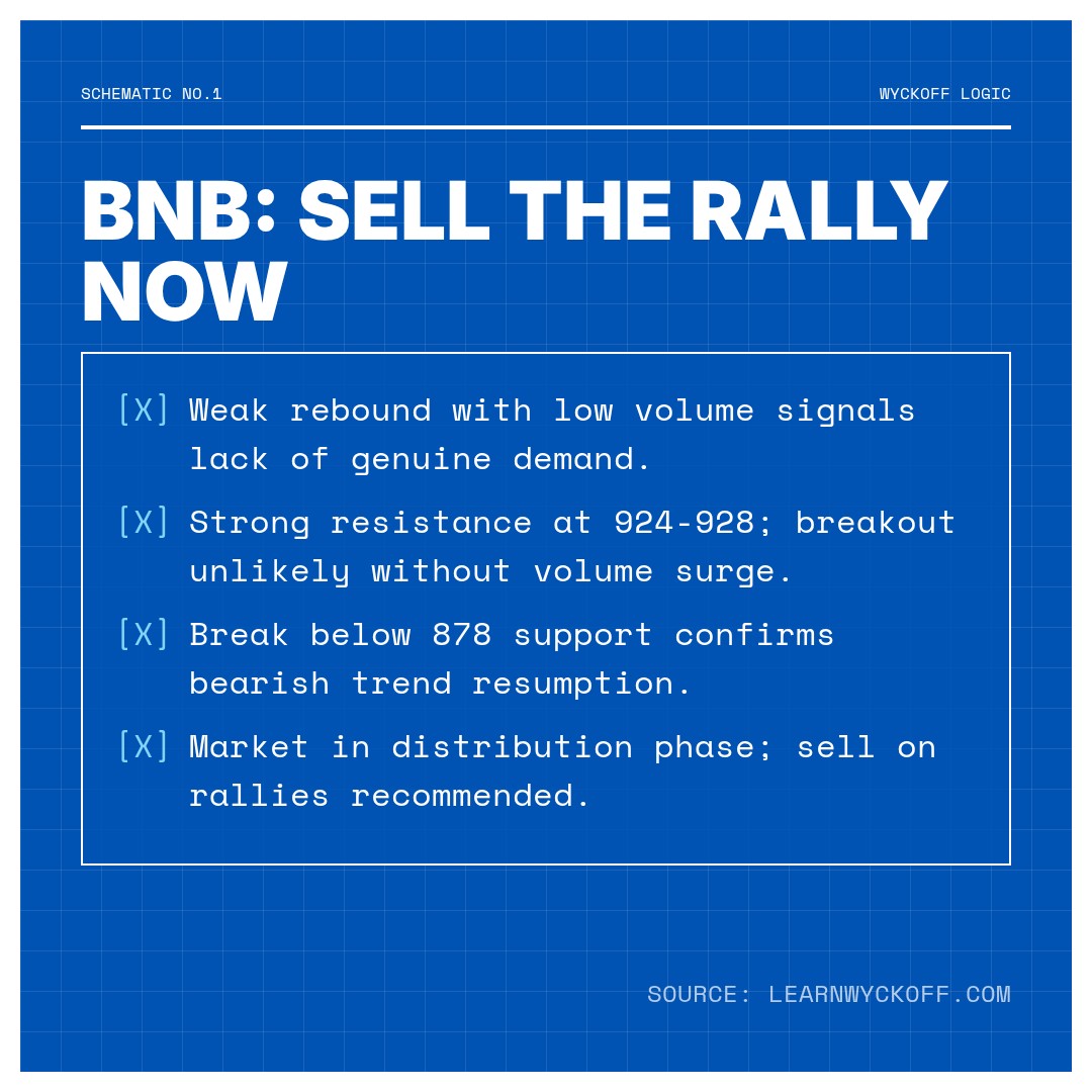 20260107 BNBUSDT Market Data Review Report (Based on Wyckoff Volume-Price Perspective)