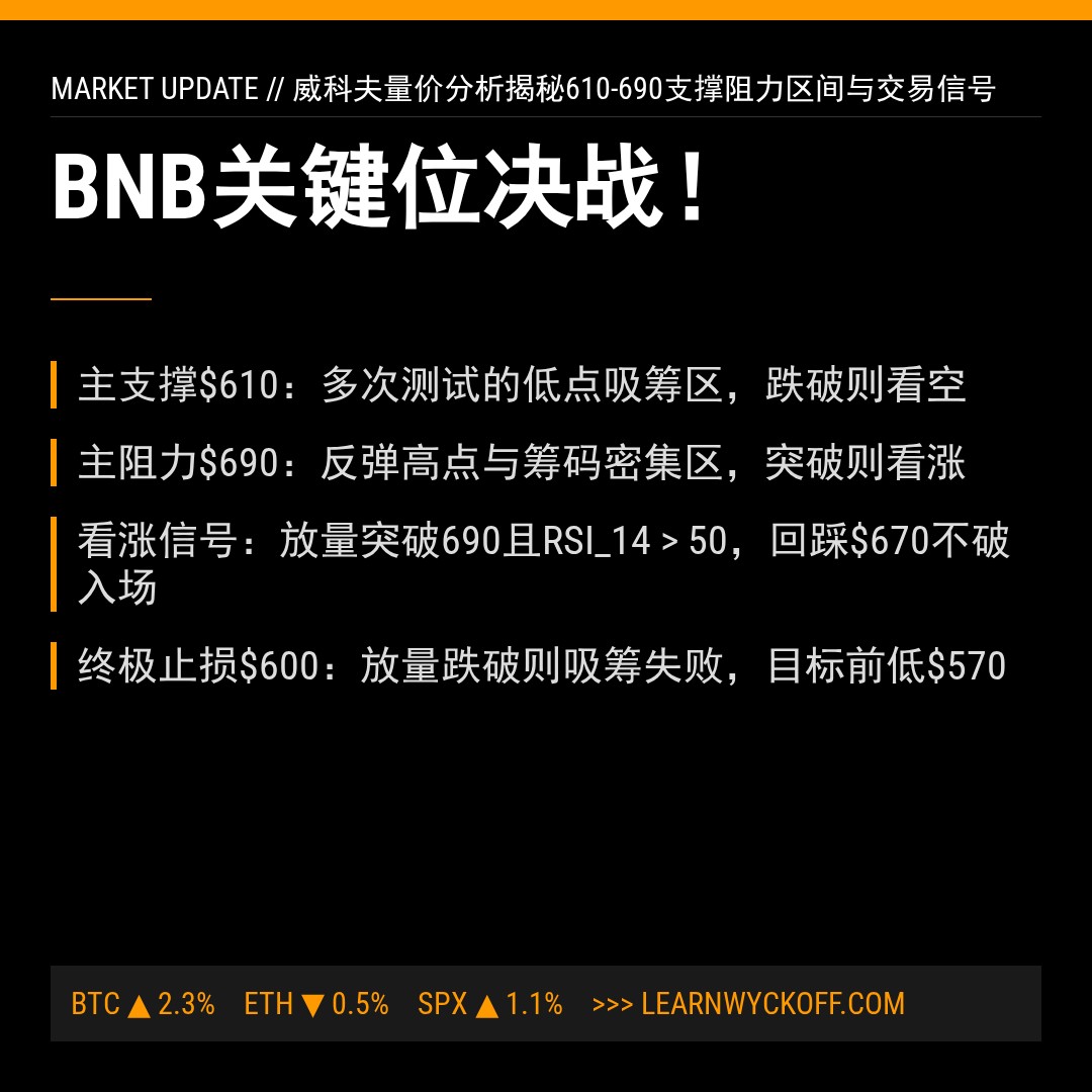 20260330 BNBUSDT 行情数据复盘报告（基于威科夫量价视角）