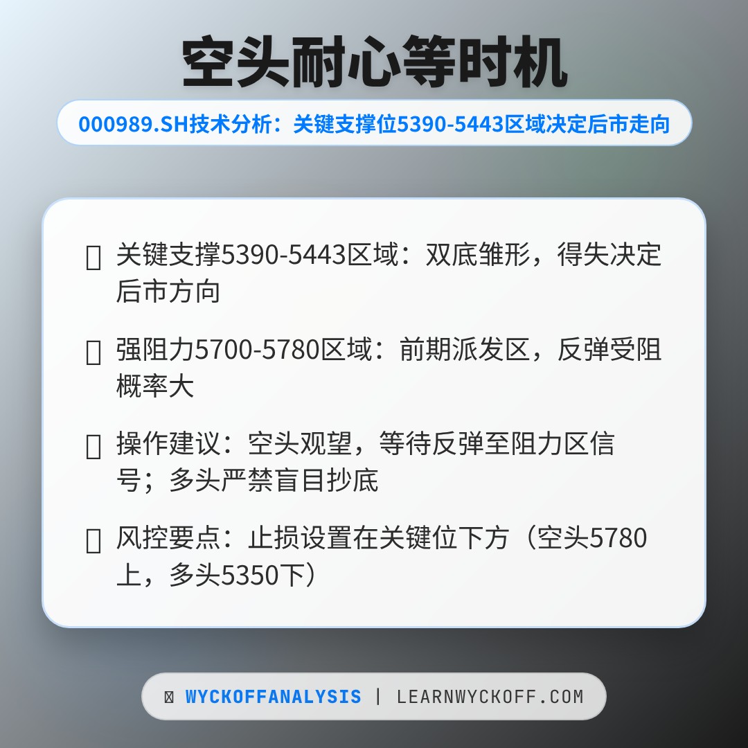 20260213 000989.SH 行情数据复盘报告（基于威科夫量价视角）
