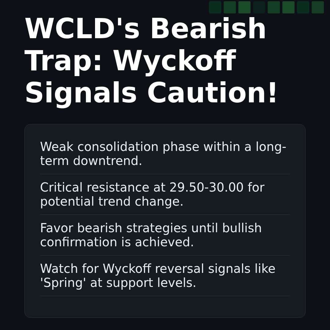 20260331 WCLD Market Data Review Report (Based on Wyckoff Volume-Price Perspective)