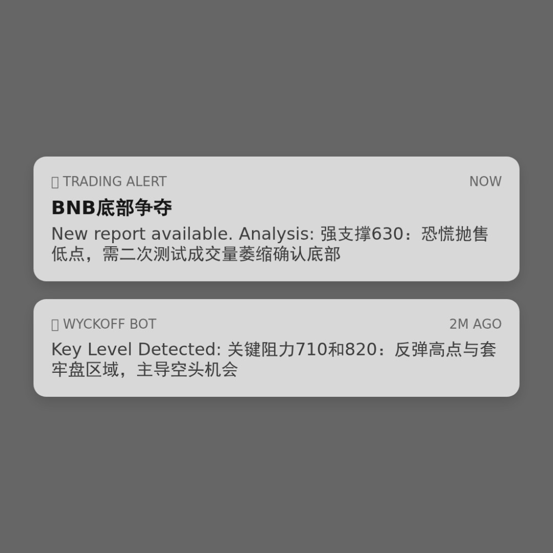 20260207 BNBUSDT 行情数据复盘报告（基于威科夫量价视角）