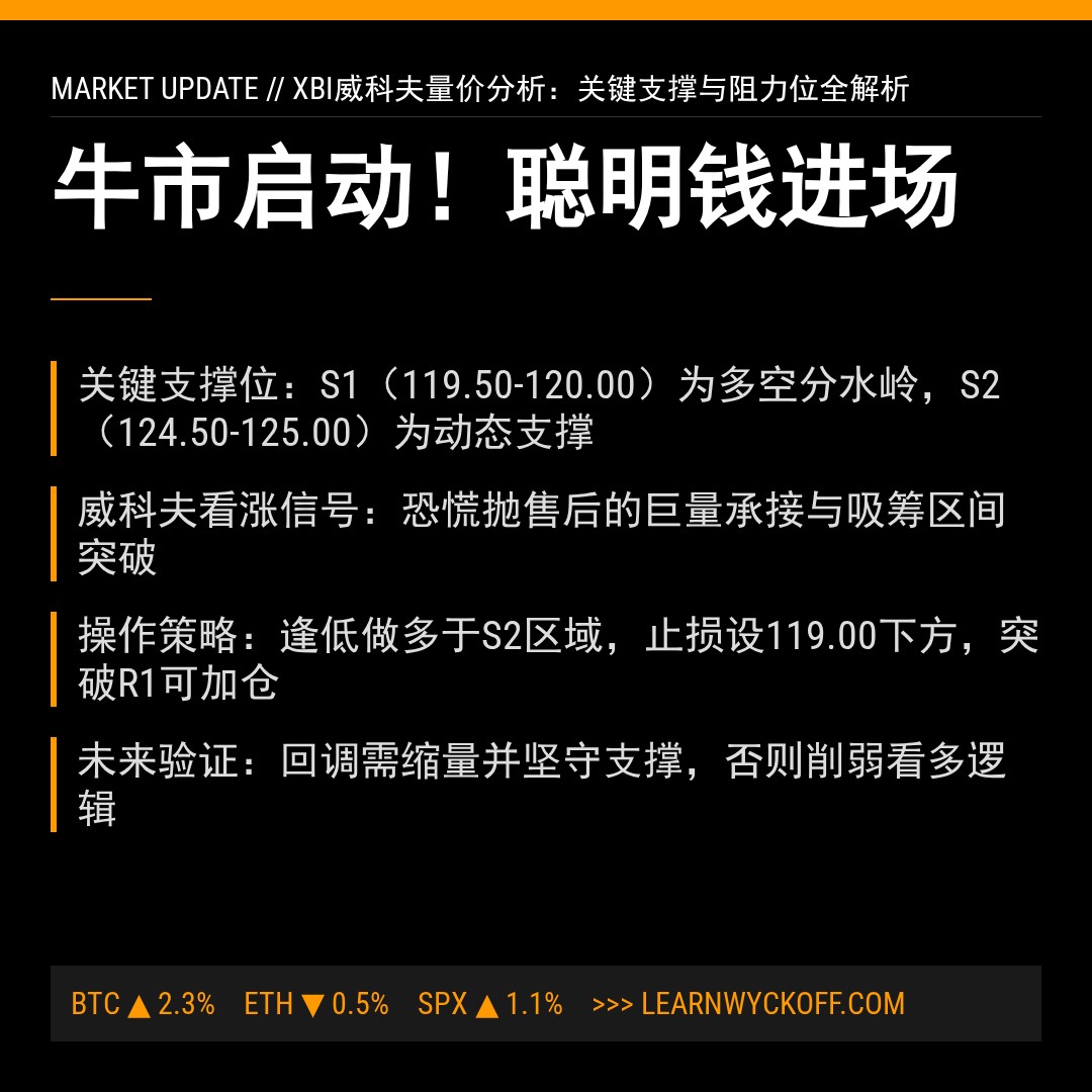 20260407 XBI 行情数据复盘报告（基于威科夫量价视角）