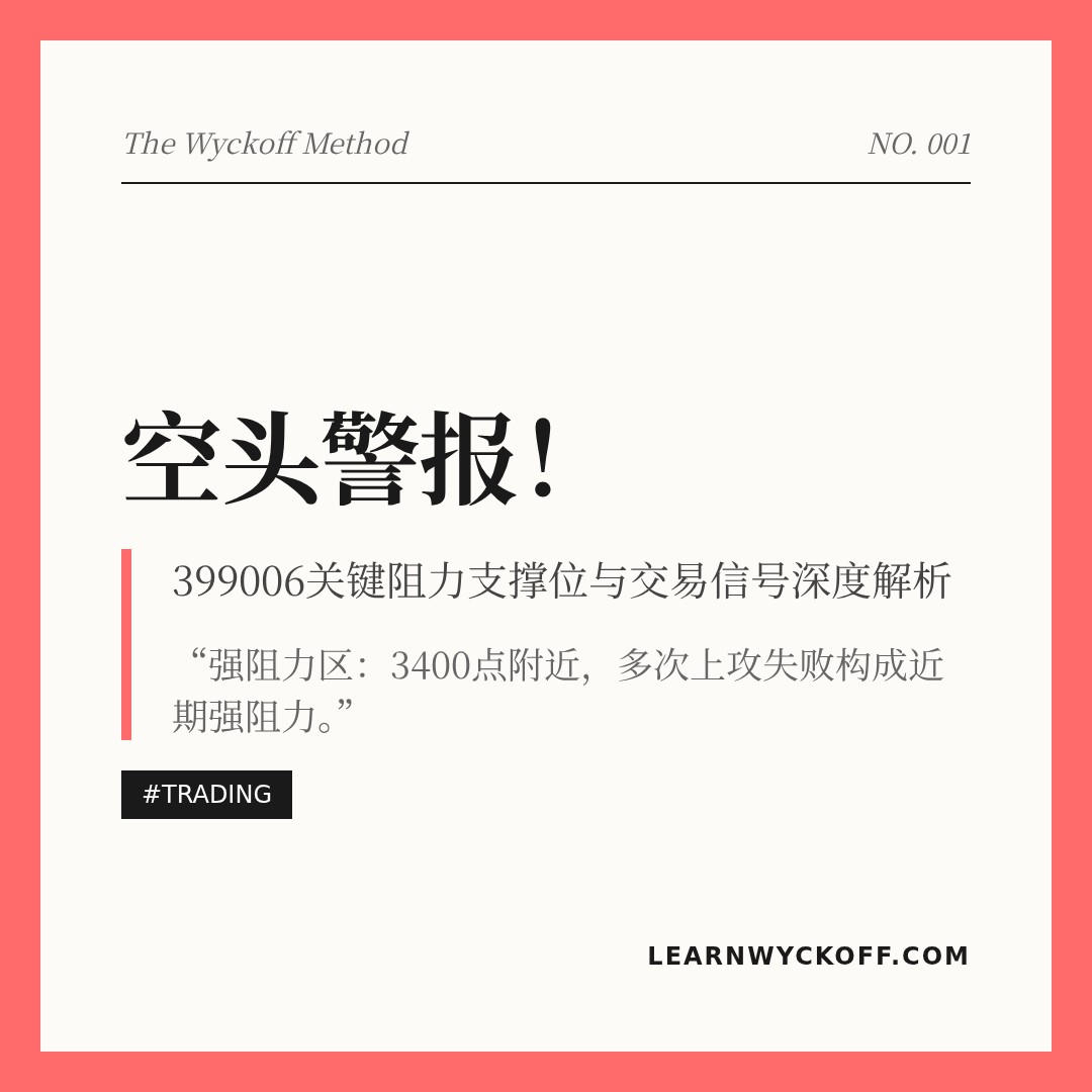 20260330 399006 行情数据复盘报告（基于威科夫量价视角）