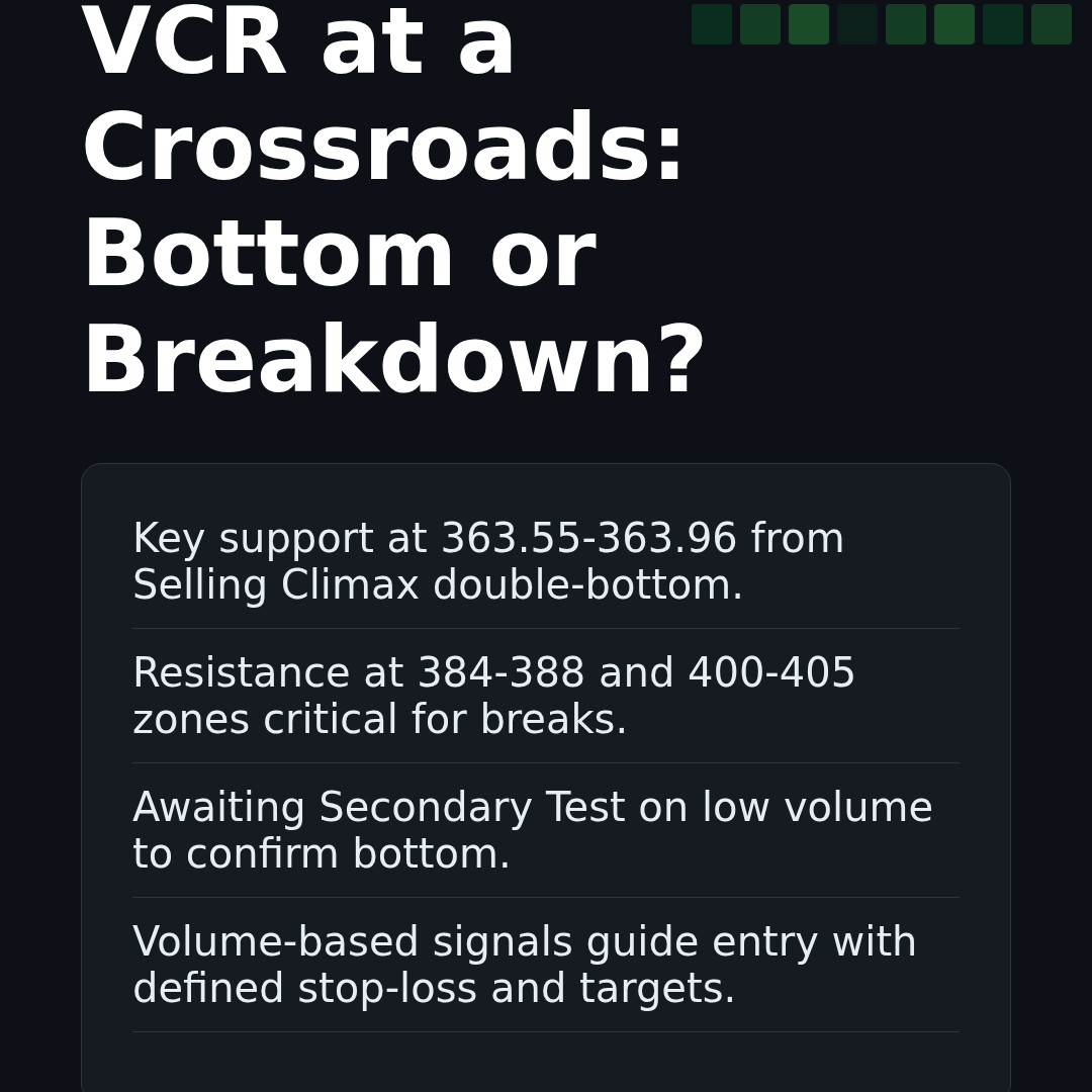 20260316 VCR Market Data Review Report (Based on Wyckoff Volume-Price Perspective)