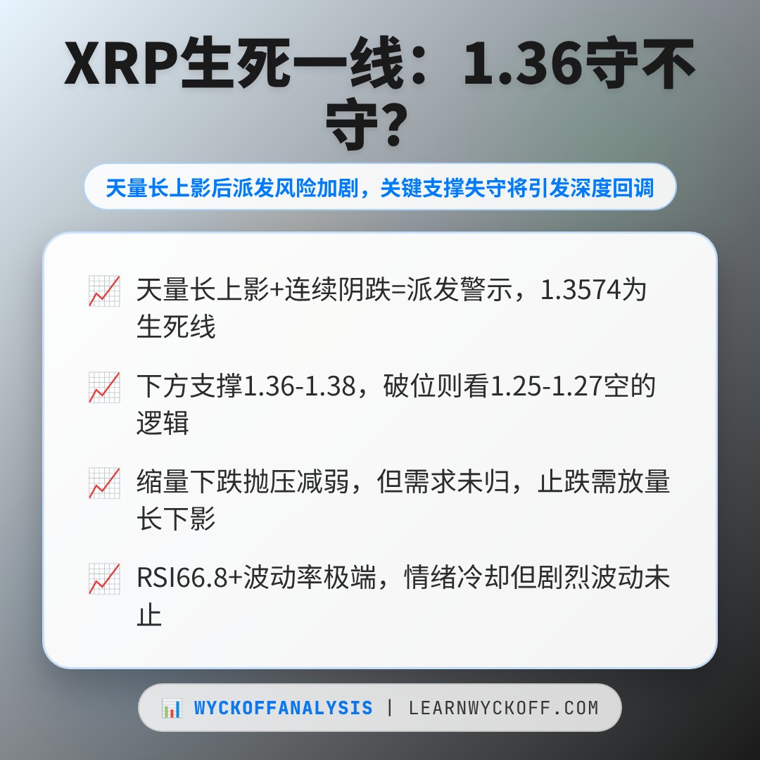 20260826 XRPUSDT 行情数据复盘报告（基于威科夫量价视角）
