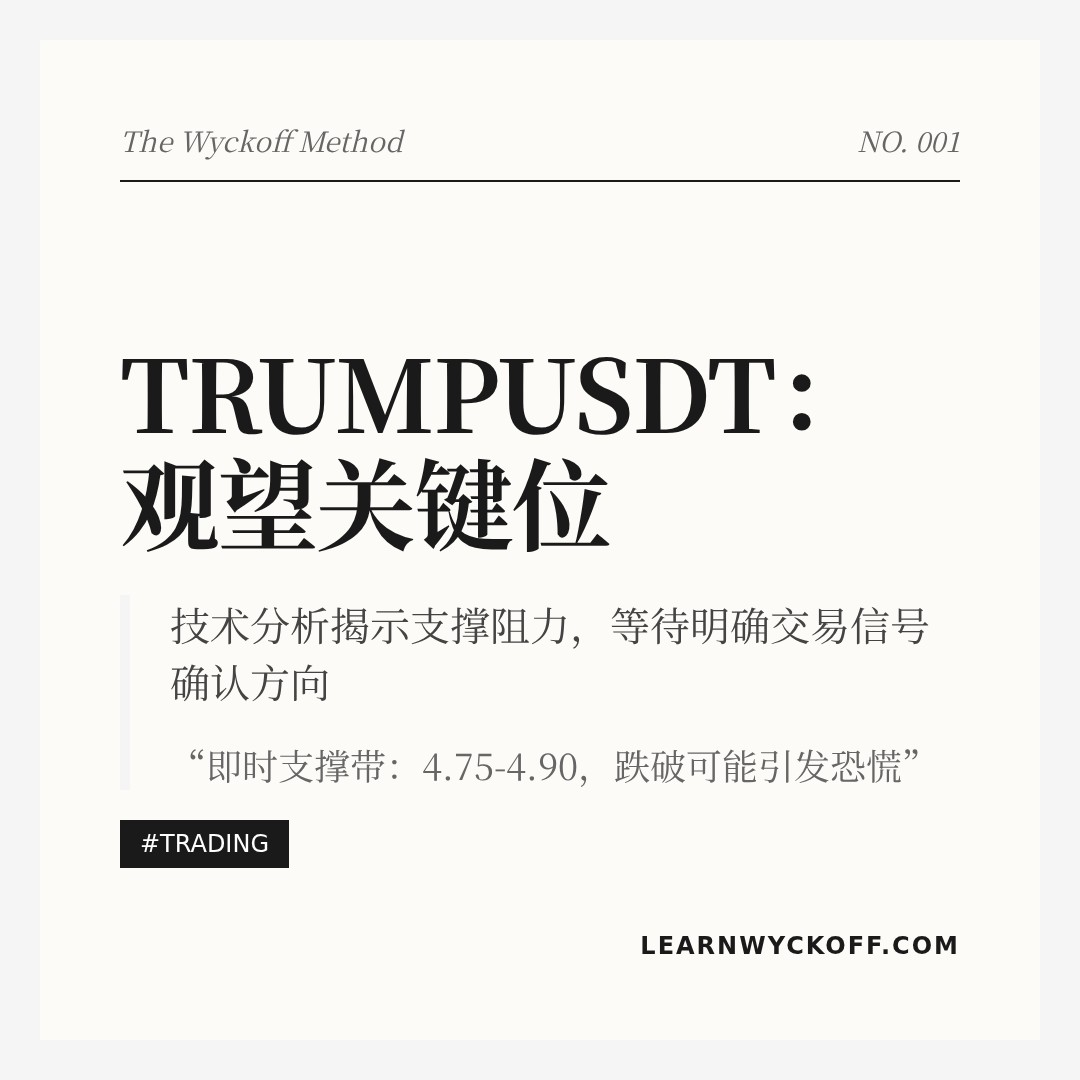 20251229 TRUMPUSDT 行情数据复盘报告（基于威科夫量价视角）