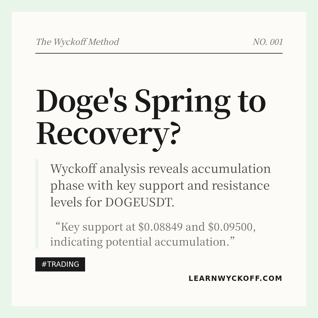 20260314 DOGEUSDT Market Data Review Report (Based on Wyckoff Volume-Price Perspective)