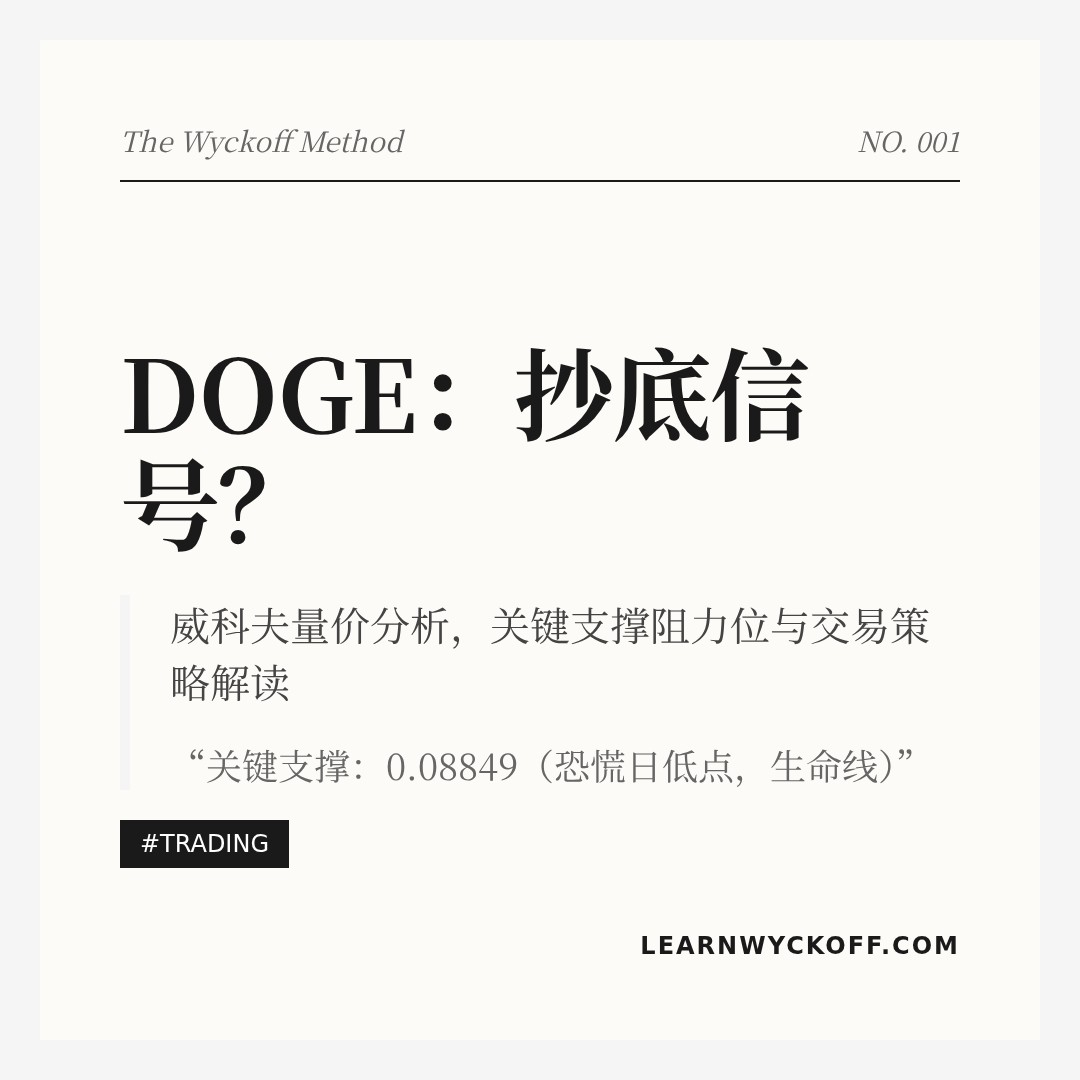 20260209 DOGEUSDT 行情数据复盘报告（基于威科夫量价视角）