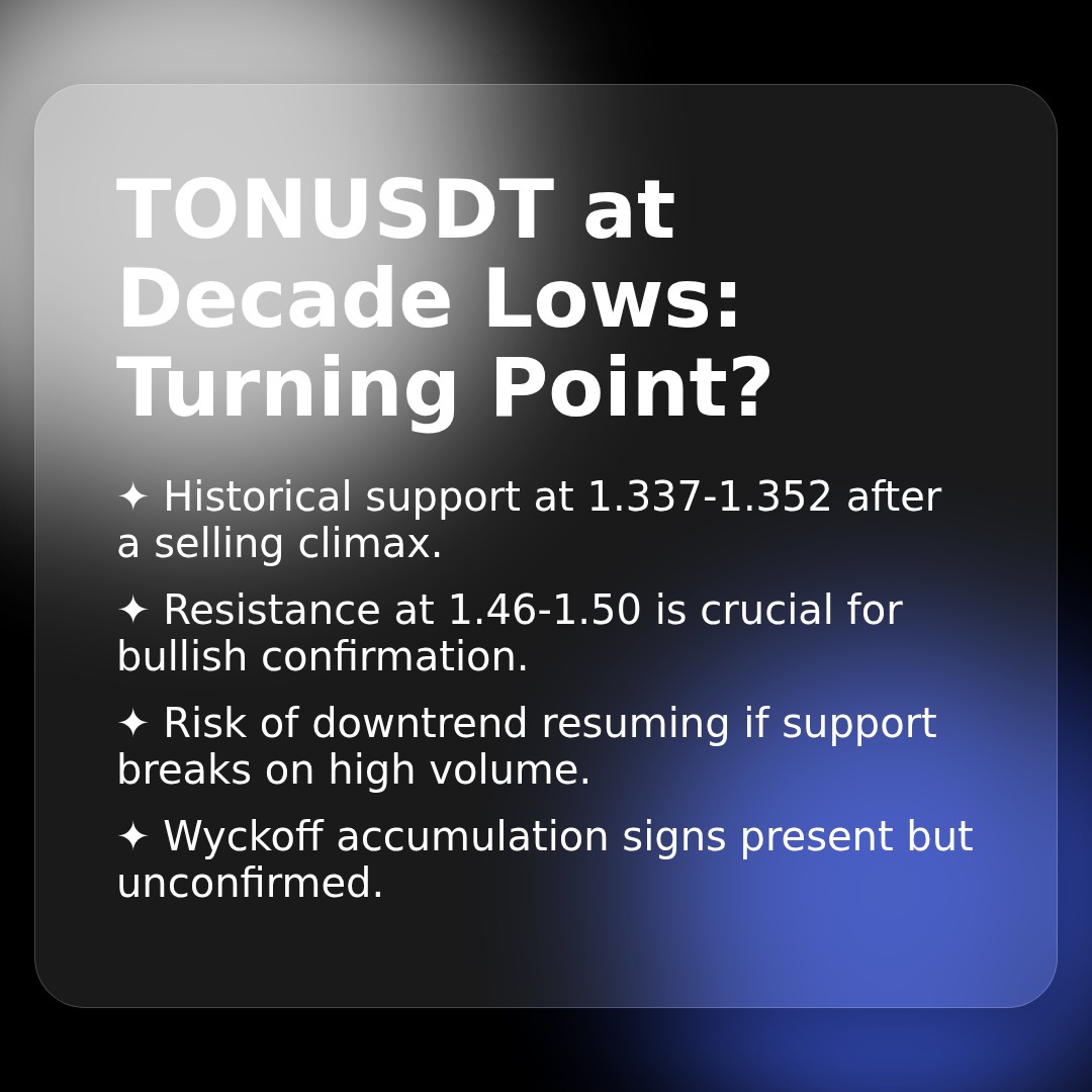 20260202 TONUSDT Market Data Review Report (Based on Wyckoff Volume-Price Perspective)