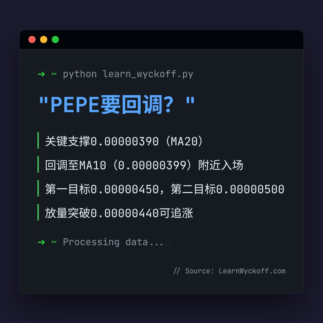 20260508 PEPEUSDT 行情数据复盘报告（基于威科夫量价视角）