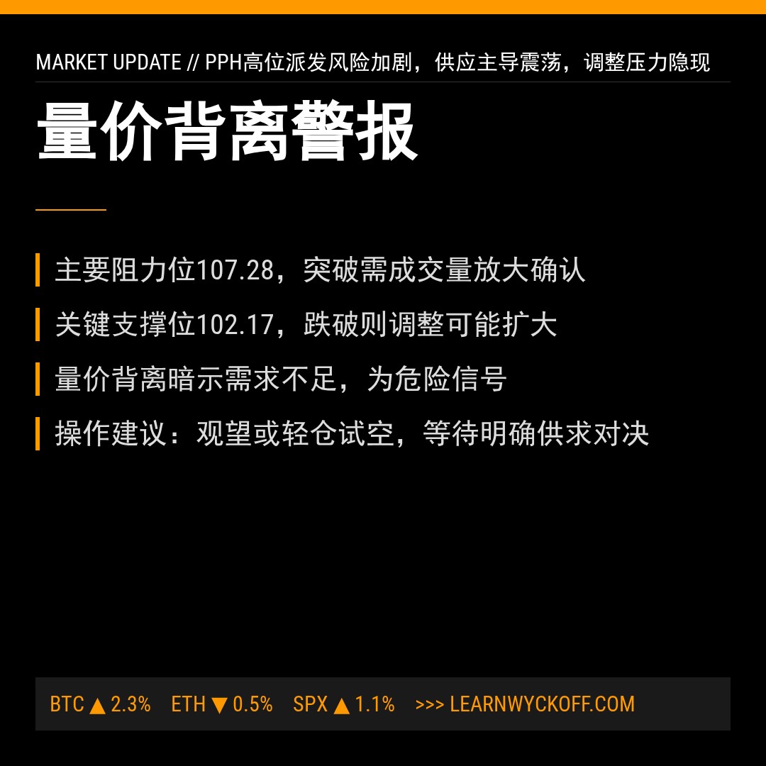 20260114 PPH 行情数据复盘报告（基于威科夫量价视角）
