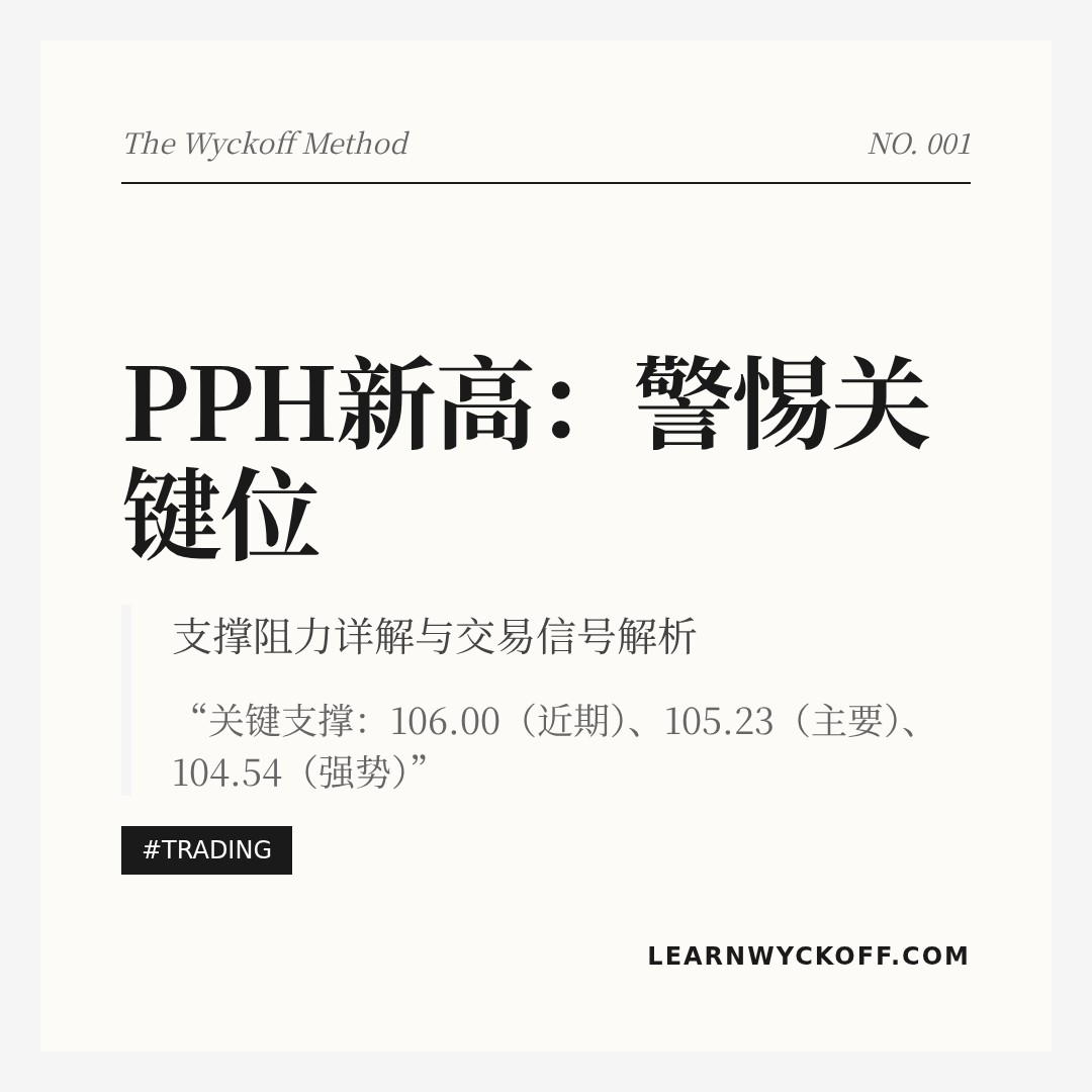 20260126 PPH 行情数据复盘报告（基于威科夫量价视角）