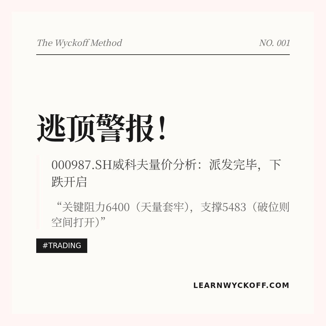 20260211 000987.SH 行情数据复盘报告（基于威科夫量价视角）