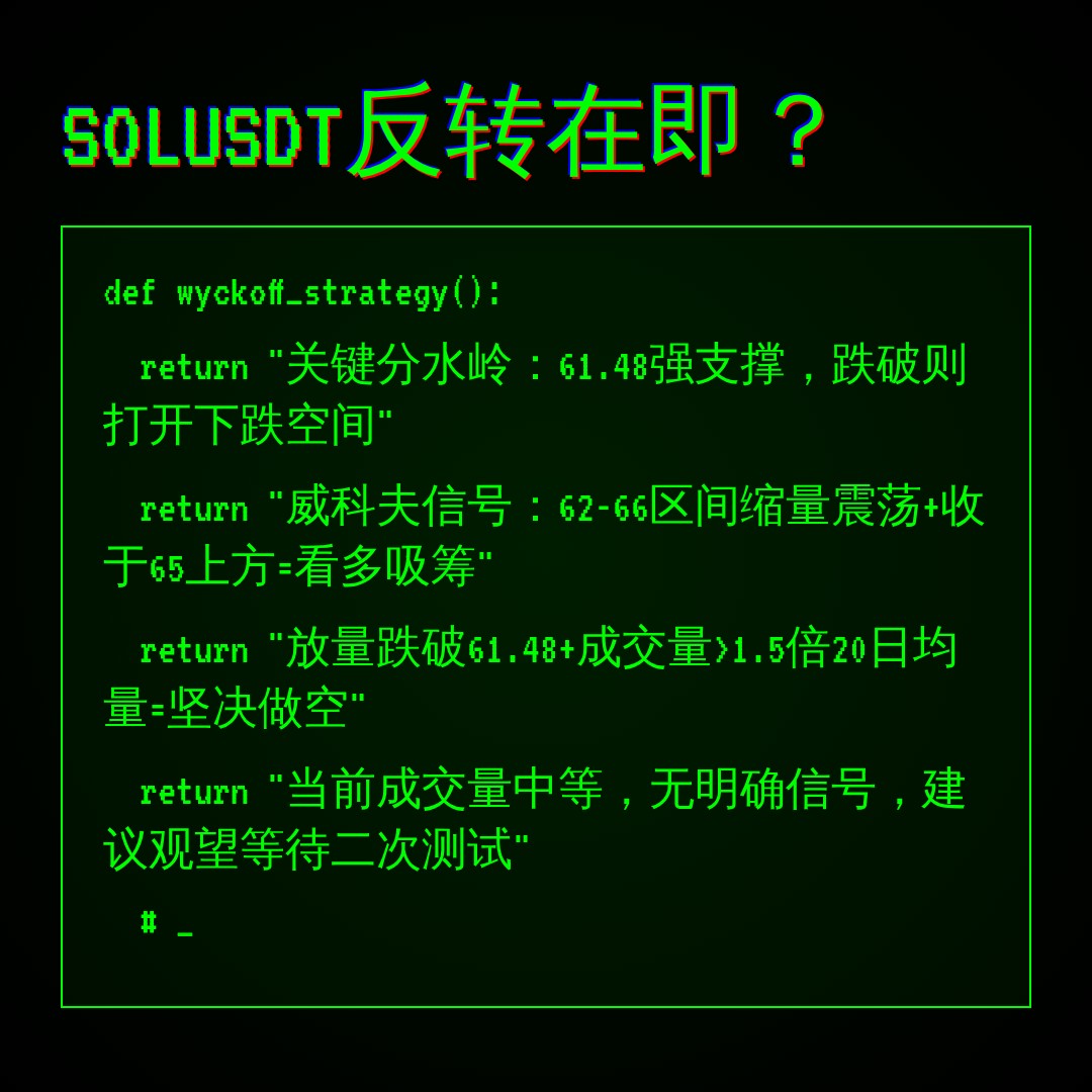 20260618 SOLUSDT 行情数据复盘报告（基于威科夫量价视角）