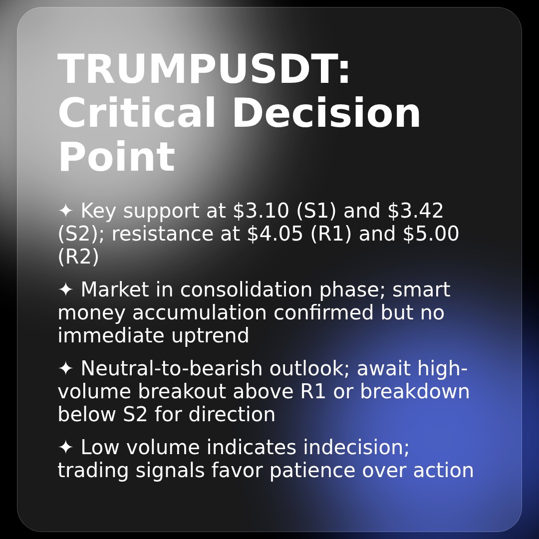 20260324 TRUMPUSDT Market Data Review Report (Based on Wyckoff Volume-Price Perspective)