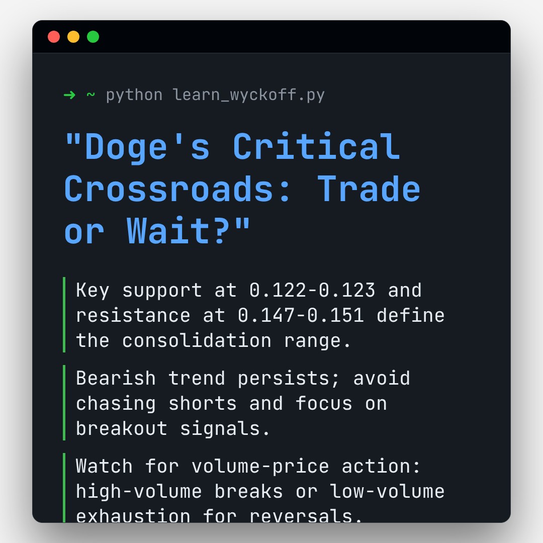20251229 DOGEUSDT Market Data Review Report (Based on Wyckoff Volume-Price Perspective)