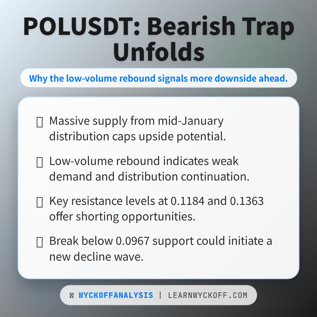 20260218 POLUSDT Market Data Review Report (Based on Wyckoff Volume-Price Perspective)