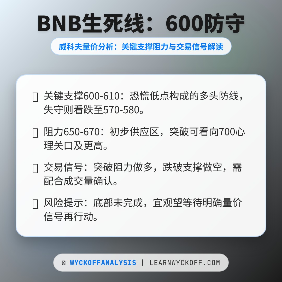 20260217 BNBUSDT 行情数据复盘报告（基于威科夫量价视角）