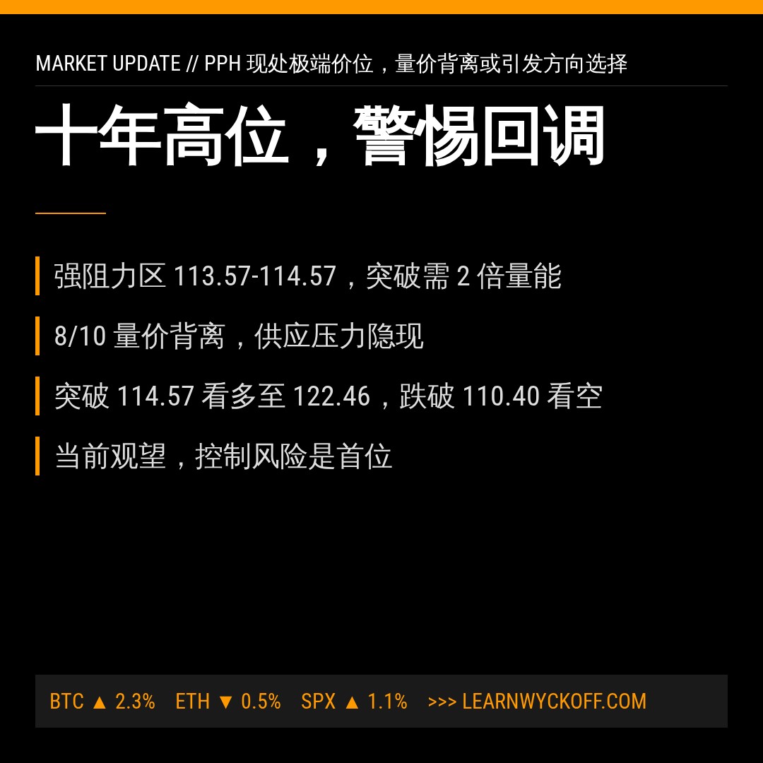 20260810 PPH 行情数据复盘报告（基于威科夫量价视角）