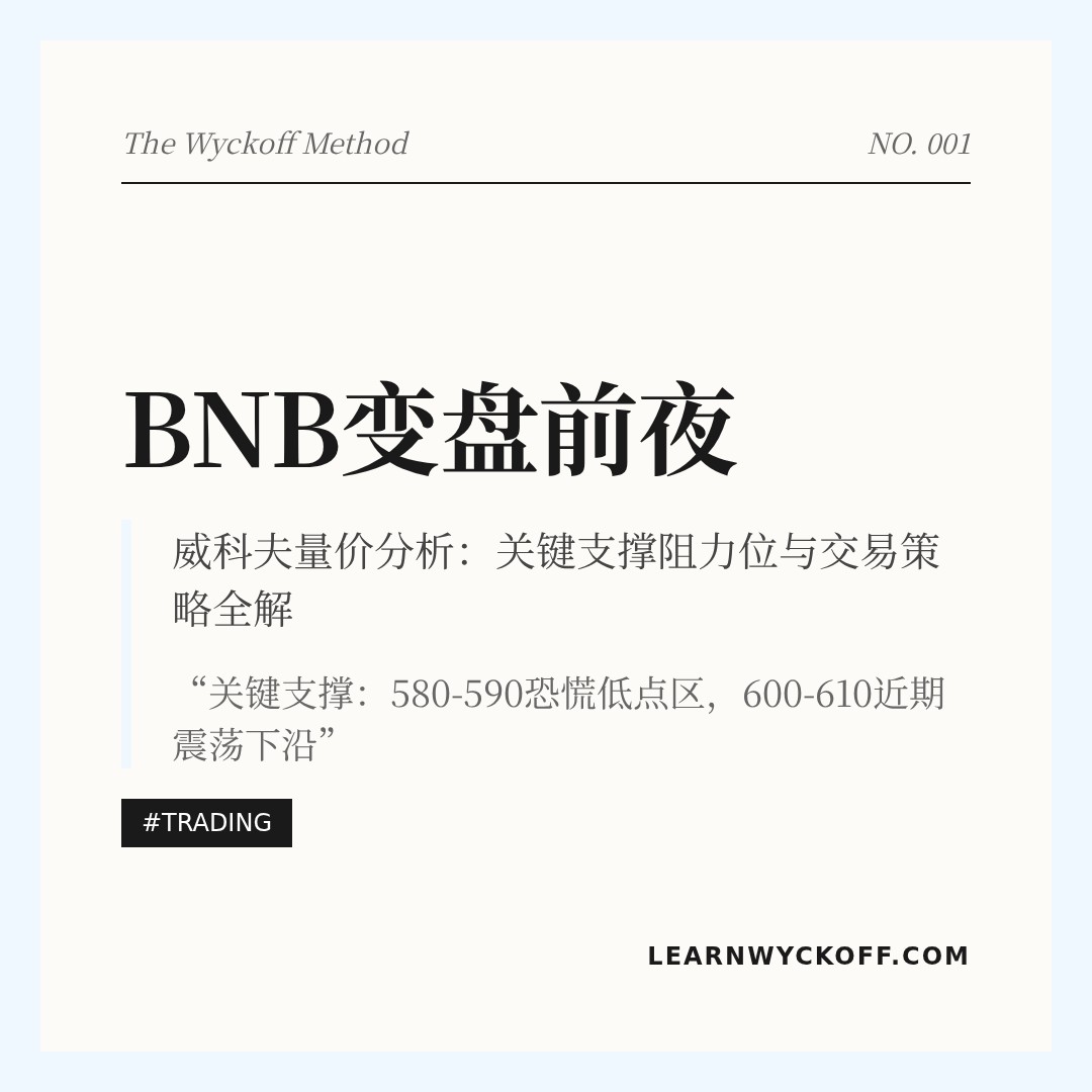 20260406 BNBUSDT 行情数据复盘报告（基于威科夫量价视角）