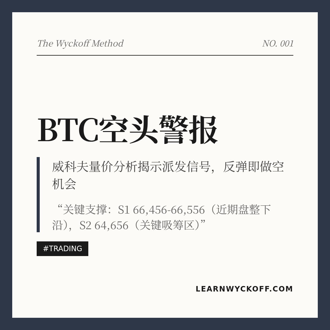 20260401 BTCUSDT 行情数据复盘报告（基于威科夫量价视角）