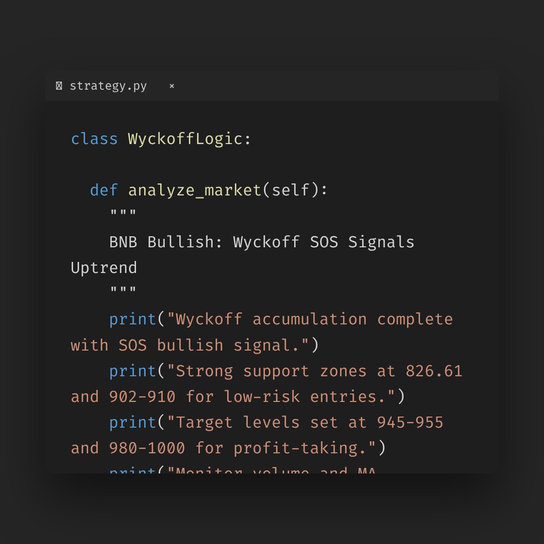 20260115 BNBUSDT Market Data Review Report (Based on Wyckoff Volume-Price Perspective)