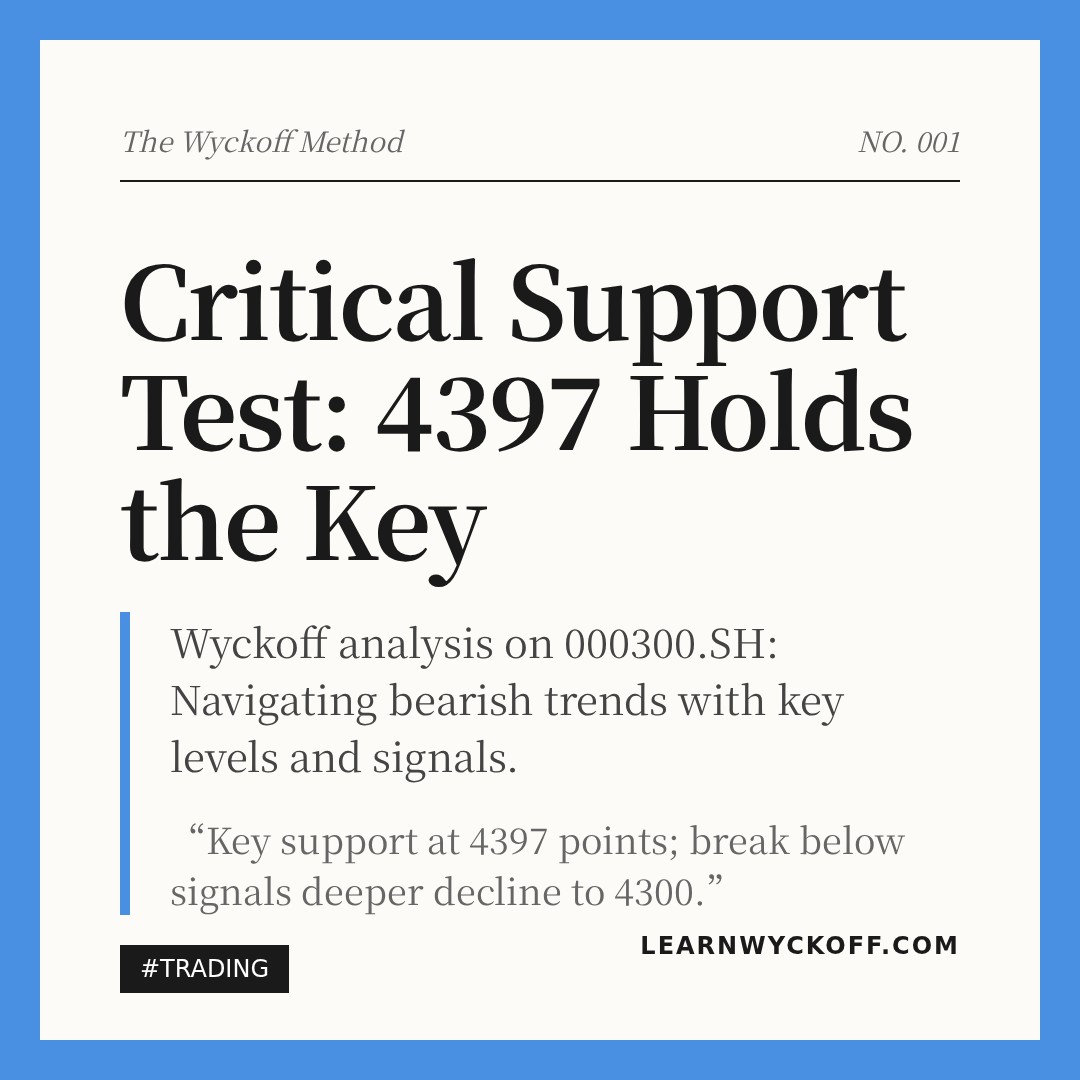 20260330 000300.SH Market Data Review Report (Based on Wyckoff Volume-Price Perspective)
