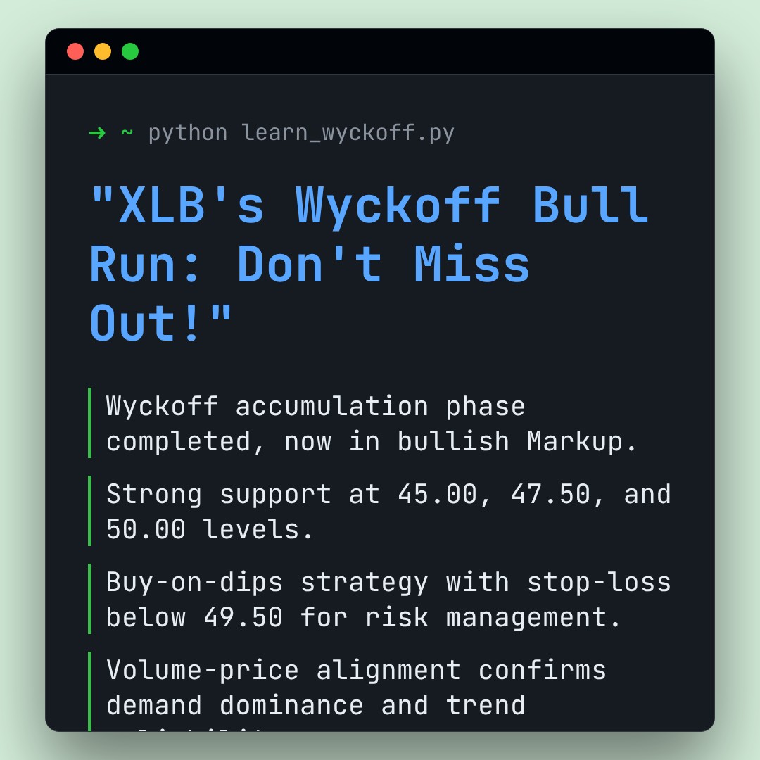 20260210 XLB Market Data Review Report (Based on Wyckoff Volume-Price Perspective)